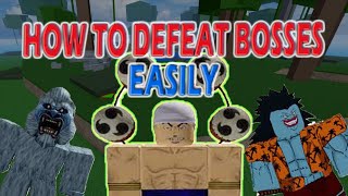 The Easiest Way To DEFEAT BOSSES In The First Sea  Blox Fruits [upl. by Alysa]