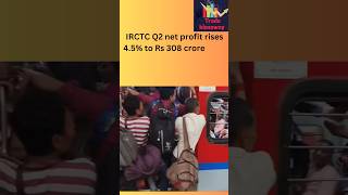 Irctc q2 profit rises🤑irctcstockmarketshorts [upl. by Katti]