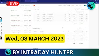 Live Intraday Trade  Bank nifty Option Trading by Intraday Hunter  08 MARCH 2023 [upl. by Meade548]