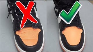 How To Remove Creases on Jordan 1 [upl. by Orson]