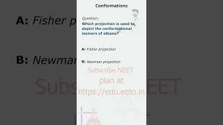 NEET Chemistry hydrocarbons  Newman Projection for Ethane Conformational Isomers [upl. by Yedok]