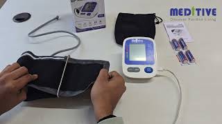 MEDITIVE Fully Automatic Armtype Digital Blood Pressure Monitor MBP07 with option for USB port [upl. by Marcile14]