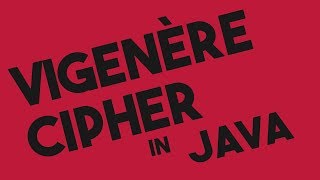 Vigenere Cipher Encryption and Decryption in Java [upl. by Jillene14]