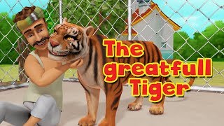 The Grateful Tiger  Moral Stories for Kids in English  Infobells [upl. by Torbart]