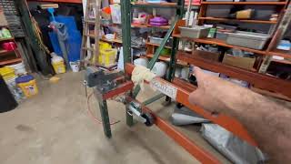 DIY Moveable Pallet Rack Work Bench Shelving Library Shelving [upl. by Yanad670]