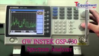 Instek GSP730 Experiment 1 Basic operation of a spectrum analyzer [upl. by Millian]