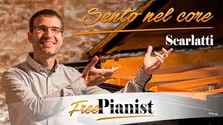 Sento nel core  KARAOKE  PIANO ACCOMPANIMENT  Italian songs and arias  Scarlatti [upl. by Aronson399]