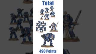 40k 500 Points Space Marines [upl. by York283]