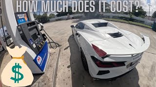 How Much Does It Cost To Fill Up A C8 Corvette On Half A Tank [upl. by Ettolrahc833]