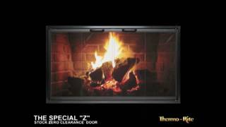 EZ Door Plus Fireplace Heatilator Glass Doors  Brick Anew [upl. by Anauqahc]