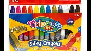 Colorino Kids  kredki w szyfcie  Silky Crayons [upl. by Ardried]