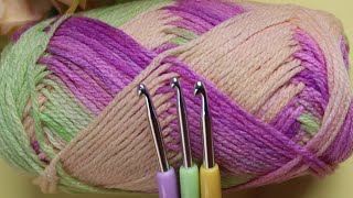 ONLY 1 ROW ⚡⚡ I think this is the EASIEST Crochet Stitch Seen Ever Before Crochet for beginners [upl. by Kally]