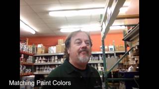 Paint Color matching at Benjamin Moore amp Co [upl. by Kuebbing]