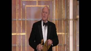 John Lithgow Wins Best Supporting Actor TV Series  Golden Globes 2010 [upl. by Nainatrad]