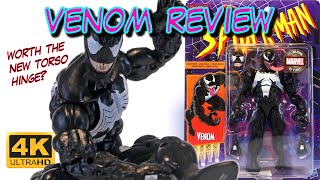 Venom 2024 SpiderMan Retro Unboxing Review Hasbro Marvel Legends Comparison Head Swaps [upl. by Ilysa766]