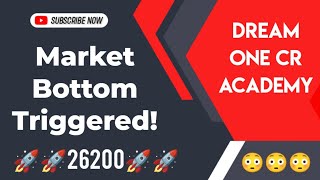 Market Bottom Triggered😳😳😳🚀26200🚀Dream One Cr Academy🚀 Market prediction for next week🚀stockmarket [upl. by Todhunter327]