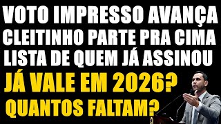 VOTO IMPRESSO JÁ vai VALER em 2026 CLEITINHO parte pra CIMA [upl. by Selinda899]