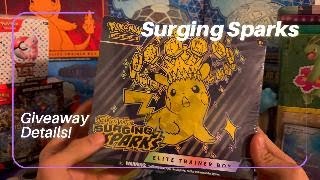 Surging Sparks ETB 100 Sub GIveaway Details [upl. by Akined]