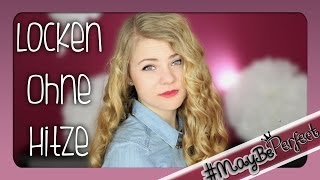 LOCKEN OHNE HITZE  Haarbandlocken  MayBePerfect [upl. by Peckham]