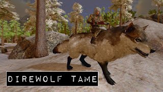 Taming a Direwolf on Ark Mobile [upl. by Hodge]