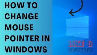 How To Change Mouse Pointer In Windows [upl. by Lussier]