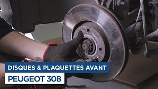 Changer les Disques et Plaquettes avant sur Peugeot 308 [upl. by Cirded]