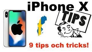 iPhone X  Tips och tricks [upl. by Osicnarf]