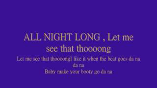 Sisco  The Thong Song Lyrics [upl. by Gusti672]