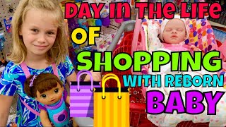 🛍Fun Shopping Trip With Reborn Baby 🌈Day In The Life 🛒Shopping  Target Ross amp TJ Max 🎯 [upl. by Egres]