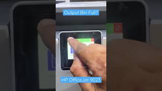 HP OfficeJet Pro 9023e Printer Output Bin Full Error Solution youtubeshorts [upl. by Yasmine]