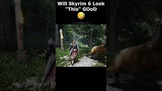 Will Skyrim 6 Look quotThisquot GOoD 🤣 Project Real Feel skyrim skyrimanniversary elderscrolls shorts [upl. by Ellehcsor]