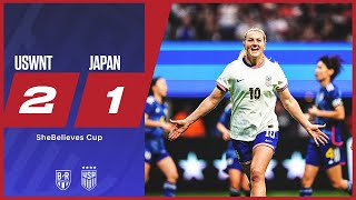 USWNT beat Japan to advance to SheBelieves Cup final  USWNT 21 Japan  Official Game Highlights [upl. by Nitsir836]