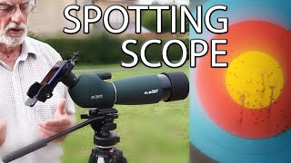 Review of SVBONY SV28 2575x70mm Spotting Scope Archery Telescope [upl. by Aekim]