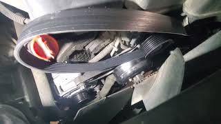 Mercedes E430 V8 alternator removal with fan on [upl. by Anomor454]