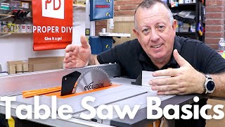 Table Saw Basics for Beginners [upl. by Drofub]