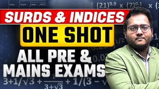 🔥✅✅🔥 Surds amp Indices for Banking Exams  Surds amp Indices One Shot  Surds and Indices Harshal Sir [upl. by Eiliab]