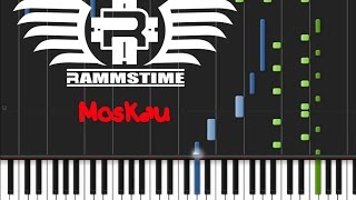 Rammstein  Moskau Piano Cover Tutorial ♫ [upl. by Ennaeel112]