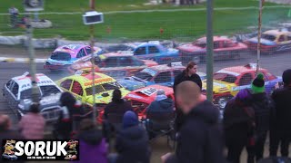 2L Saloon Stock Cars  Meeting Highlights Skegness  3324 [upl. by Aelanna]