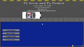 To Serve and To Protect gameplay PC Game 1994 [upl. by Ahsikyw]