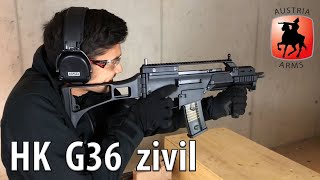 Heckler amp Koch G36 als ziviler Halbautomat HK243  Wir schießen damit [upl. by Sorce656]