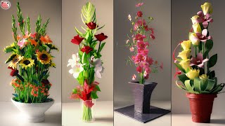 DIY Flower Decor Paper Room Decorating Ideas  New Style [upl. by Yssis]