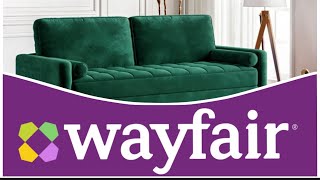 Wayfair Sofa Review wayfair Sofa couchsurfer Green sofa unboxing [upl. by Christoffer496]