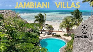 Hotel JAMBIANI VILLAS à ZANZIBAR Jambiani Beach [upl. by Eanrahs]