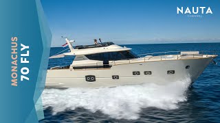 Monachus Yacht  70 FLY  POV boat tour esterni e cabine [upl. by Musa212]