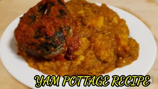 PLANTAIN AND YAM PORRIDGE  NIGERIAN YAM POTTAGE RECIPE [upl. by Aniahs]