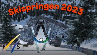 Skispringen 2023  Herzschlagfinale bei der 49 Games Tournee [upl. by Arbe]