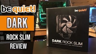 Be Quiet Dark Rock Slim 180w TDP High End CPU Air Cooler Review Unboxing and Testing [upl. by Licastro940]