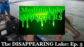 This Little Lake Has Some Absolute MONSTERS Swimming In It  Medina Lake Texas  Summer Bass Fishing [upl. by Inessa616]