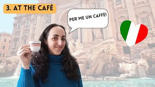 Italian Lesson 3  At the café formal and informal  Pronunciation [upl. by Rawdin]