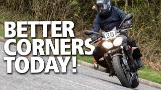 How to corner on a motorcycle  Gain confidence amp skill [upl. by Eilis319]